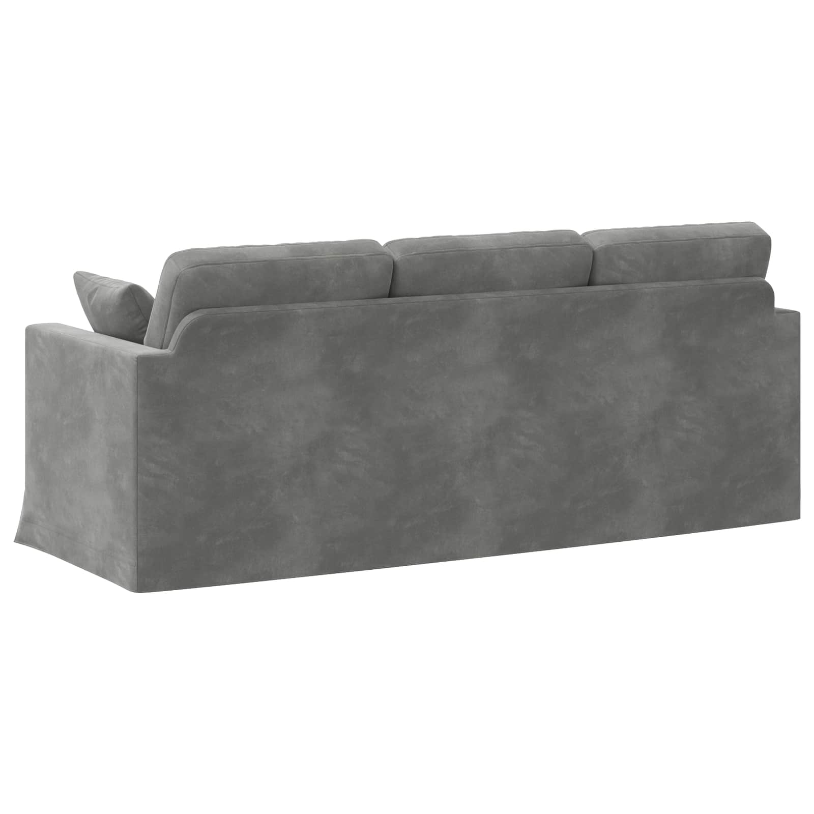 Canapé Gris foncé 198 x 78 x 80 cm Velours - XIOS