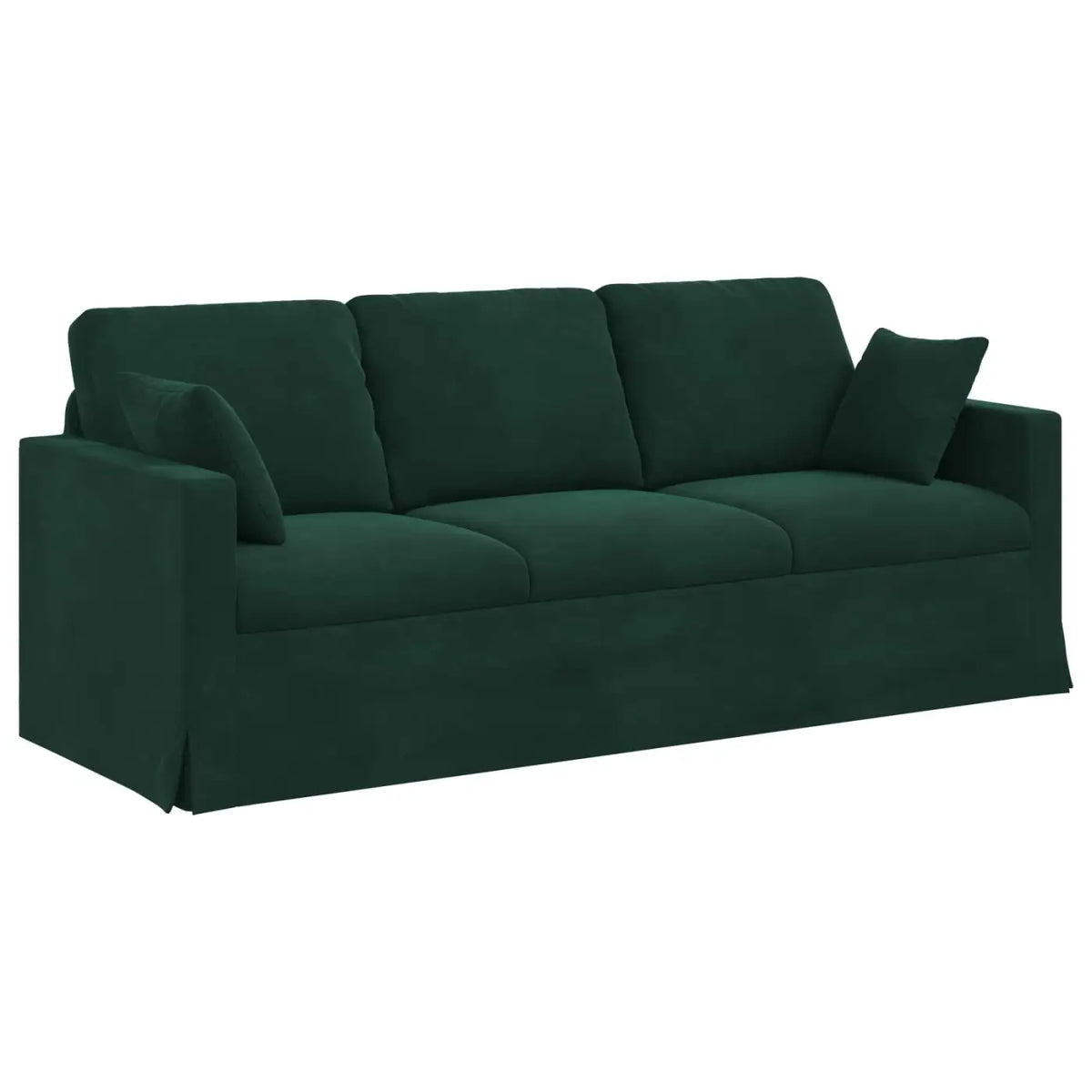 Canapé Vert foncé 198 x 78 x 80 cm Velours - XIOS