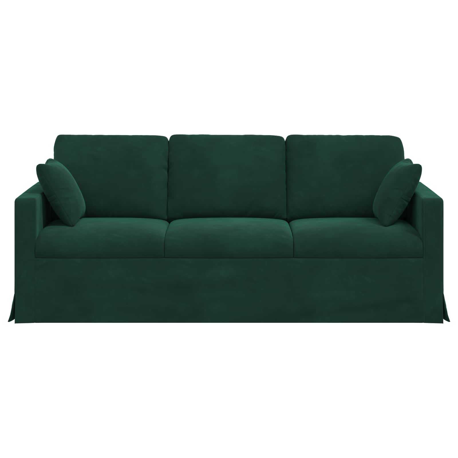 Canapé Vert foncé 198 x 78 x 80 cm Velours - XIOS