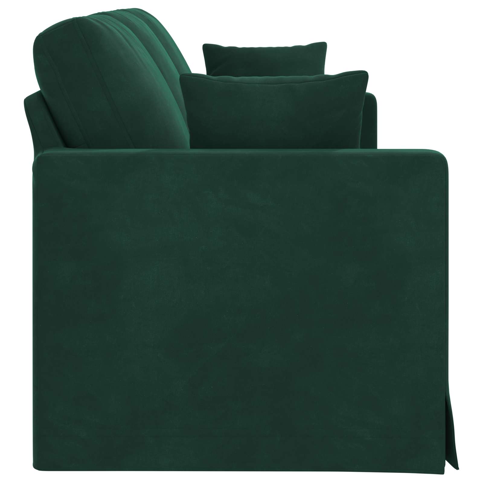 Canapé Vert foncé 198 x 78 x 80 cm Velours - XIOS