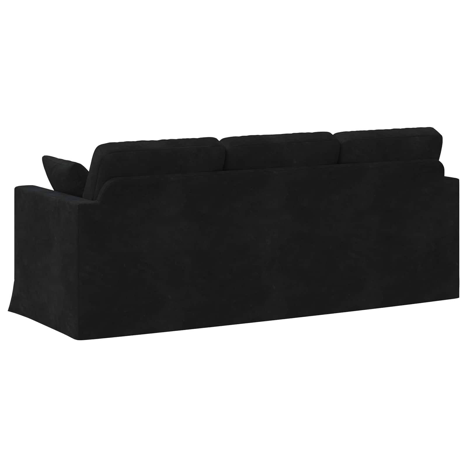 Canapé Noir 198 x 78 x 80 cm Velours - XIOS