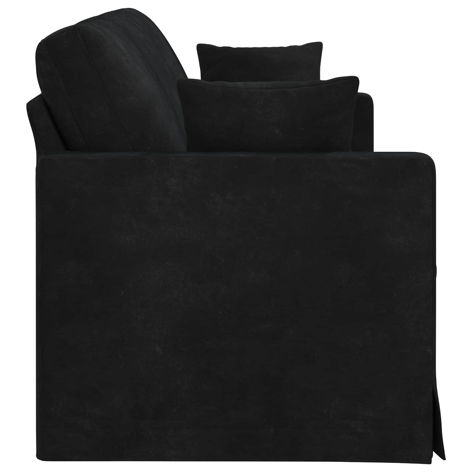 Canapé Noir 198 x 78 x 80 cm Velours - XIOS