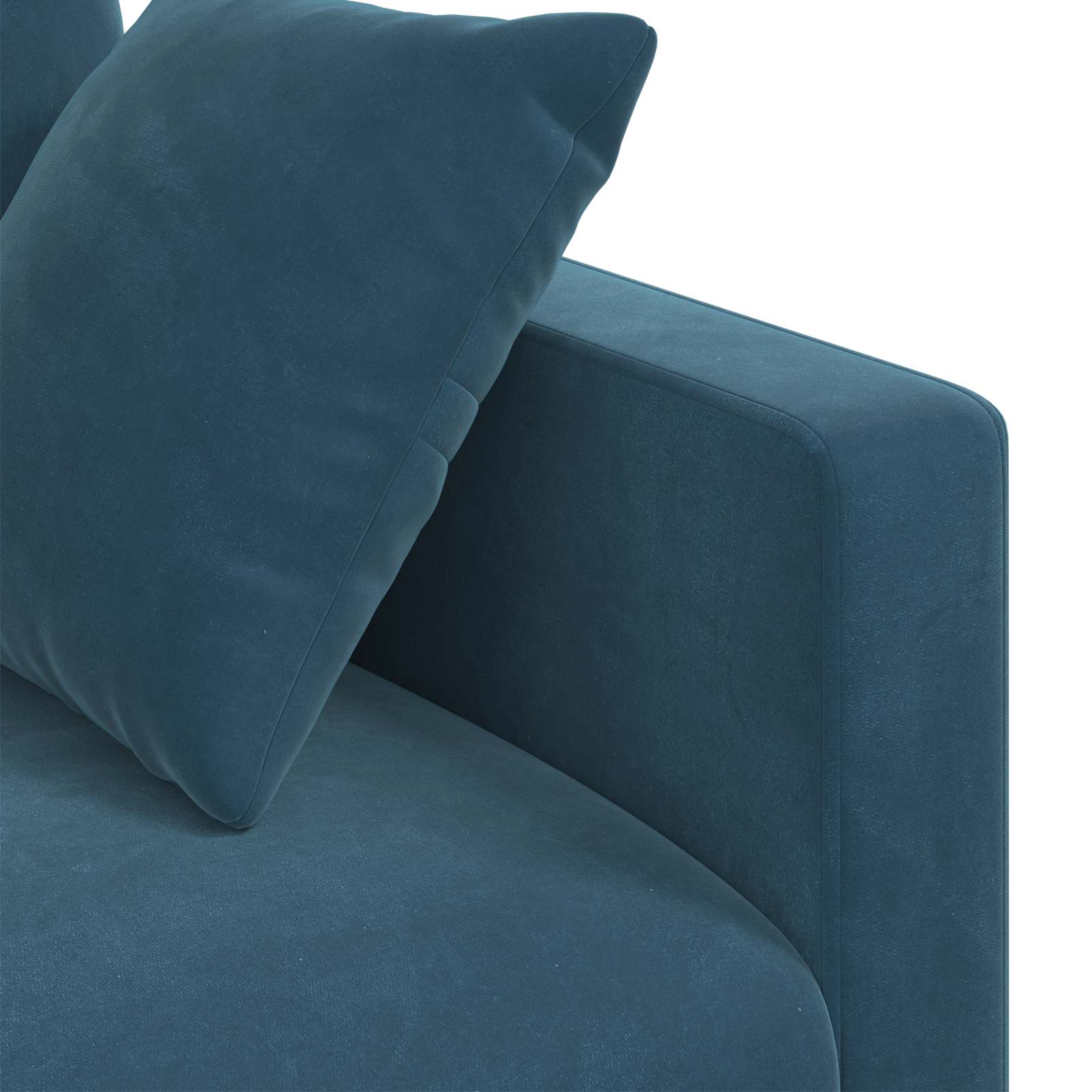 Canapé Bleu 198 x 78 x 80 cm Velours - XIOS