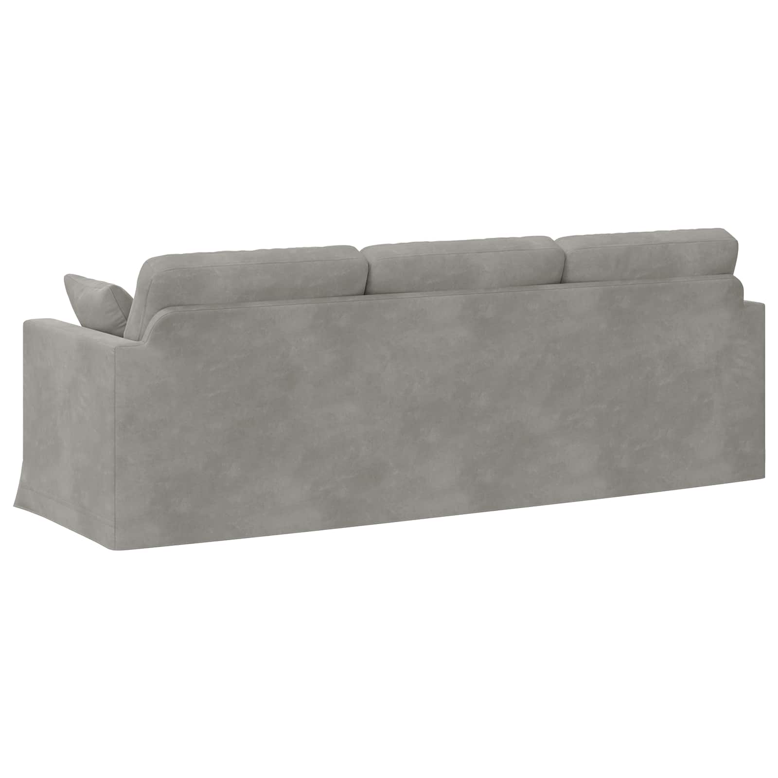 Canapé Gris clair 228 x 78 x 80 cm Velours - XIOS
