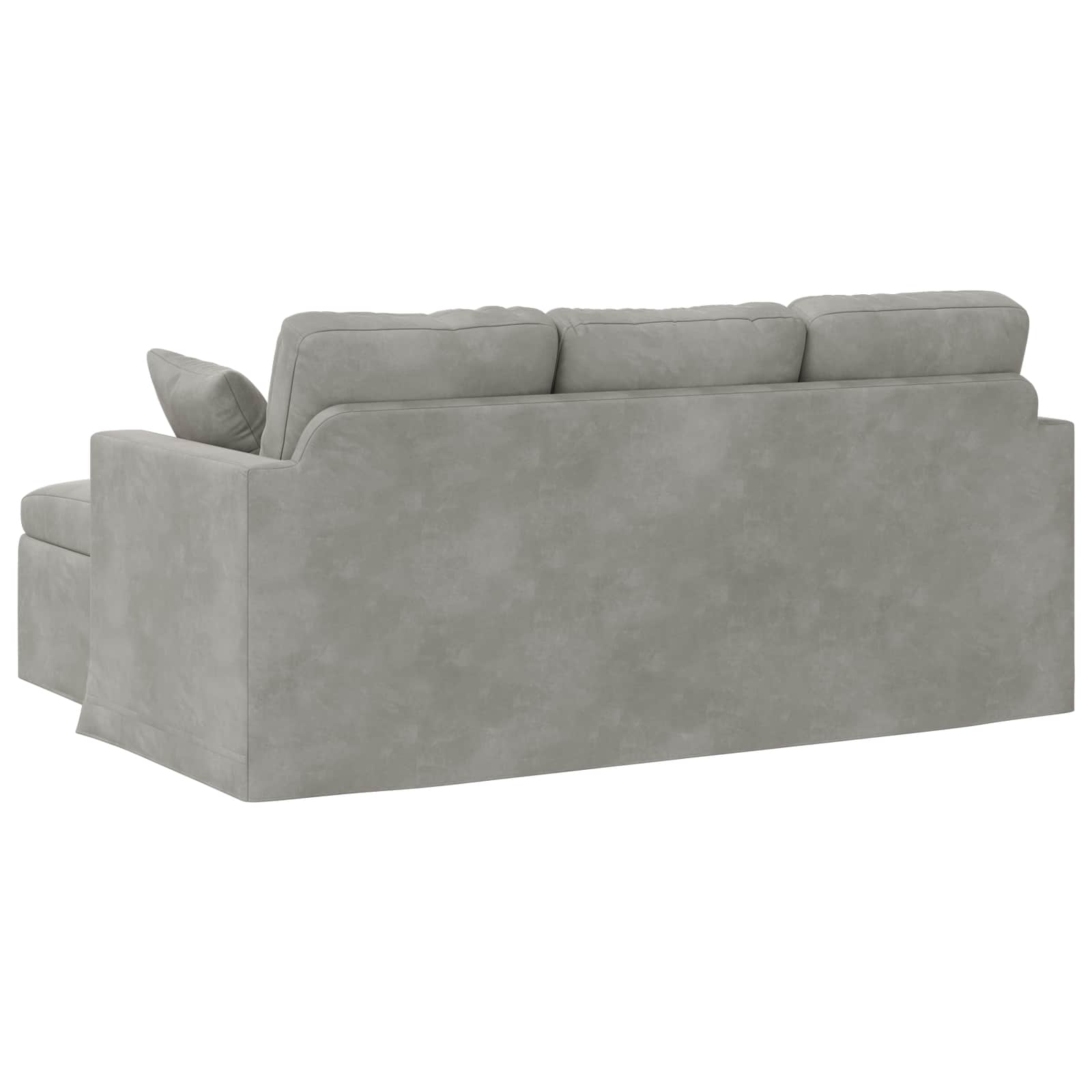 Canapé Gris clair 178 x 134 x 80 cm Velours
