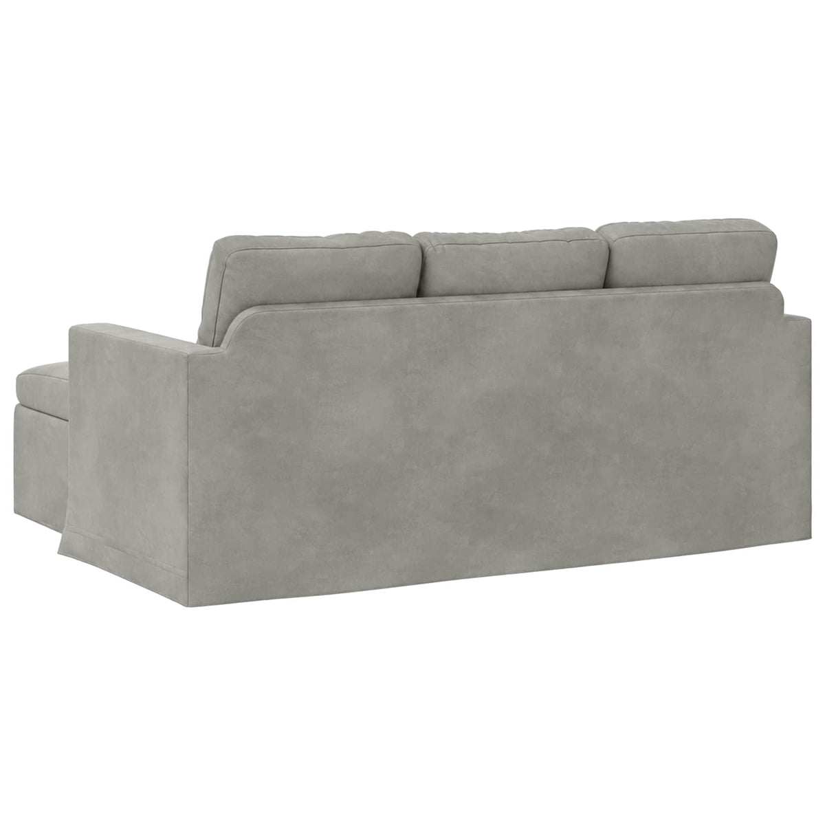 Canapé Gris clair 178 x 134 x 80 cm Velours