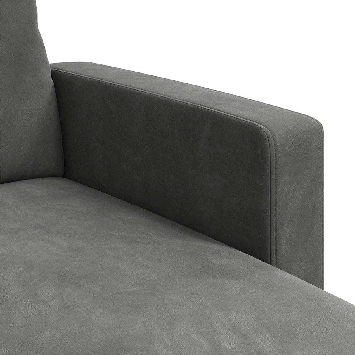 Canapé Gris foncé 178 x 134 x 80 cm Velours