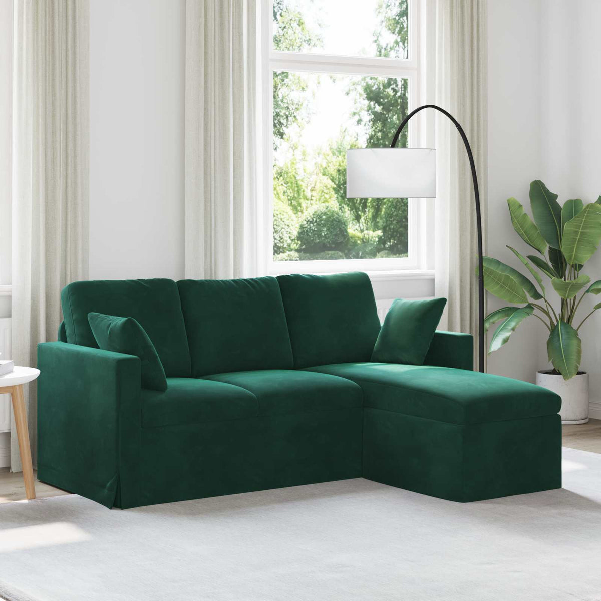 Canapé Vert foncé 178 x 134 x 80 cm Velours
