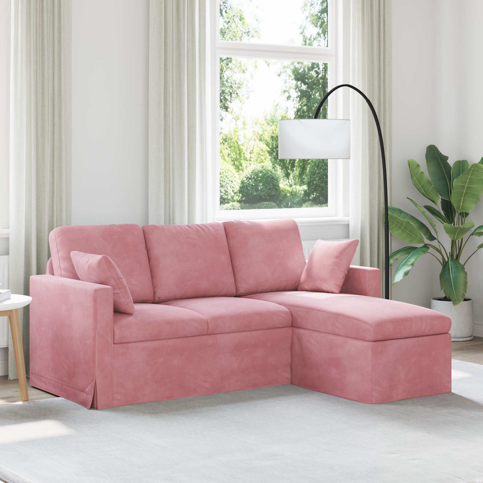 Canapé Rose 178 x 134 x 80 cm Velours
