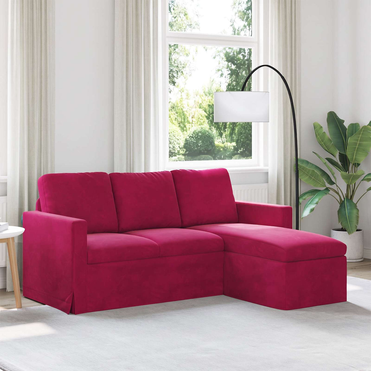 Canapé Bordeaux 178 x 134 x 80 cm Velours