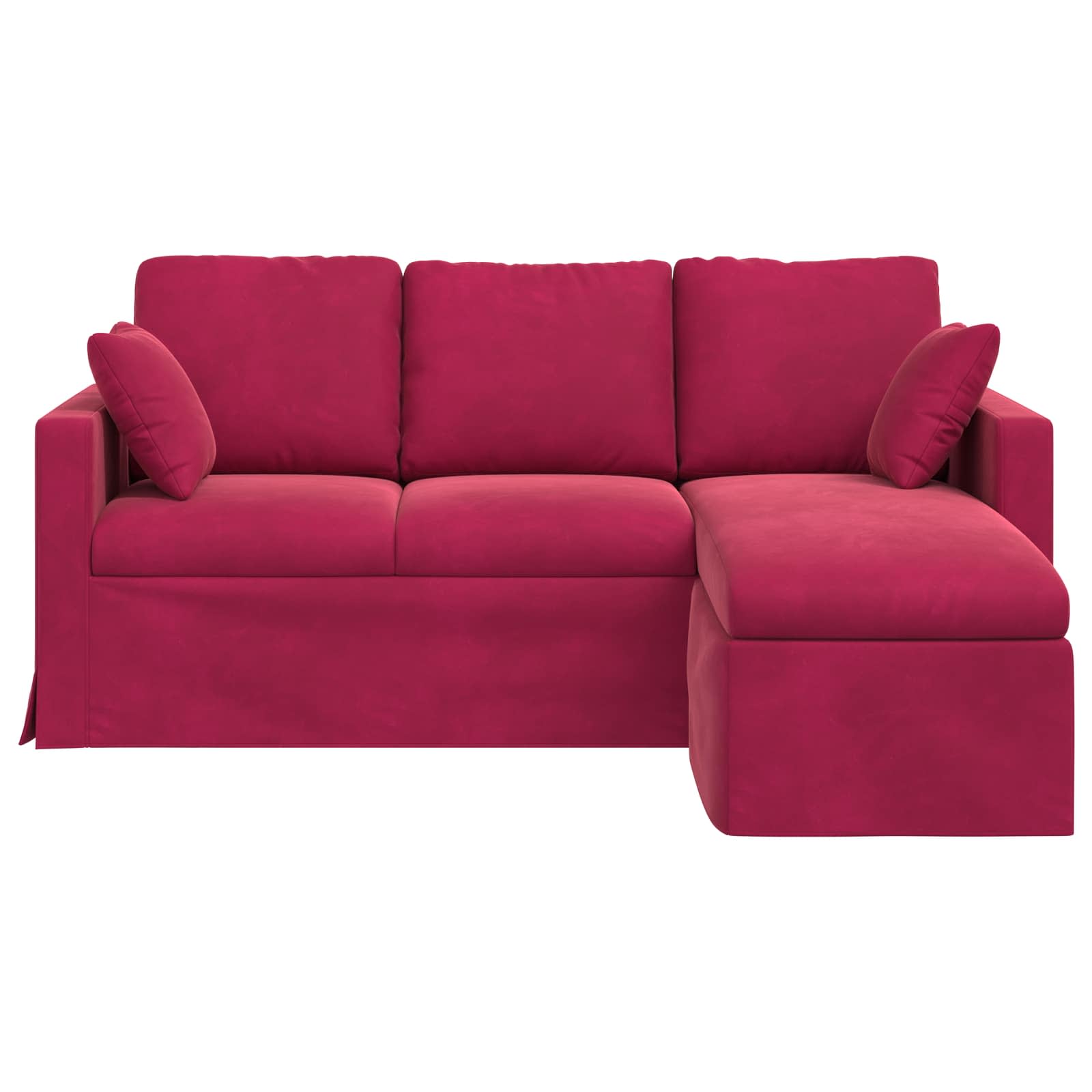 Canapé Bordeaux 178 x 134 x 80 cm Velours