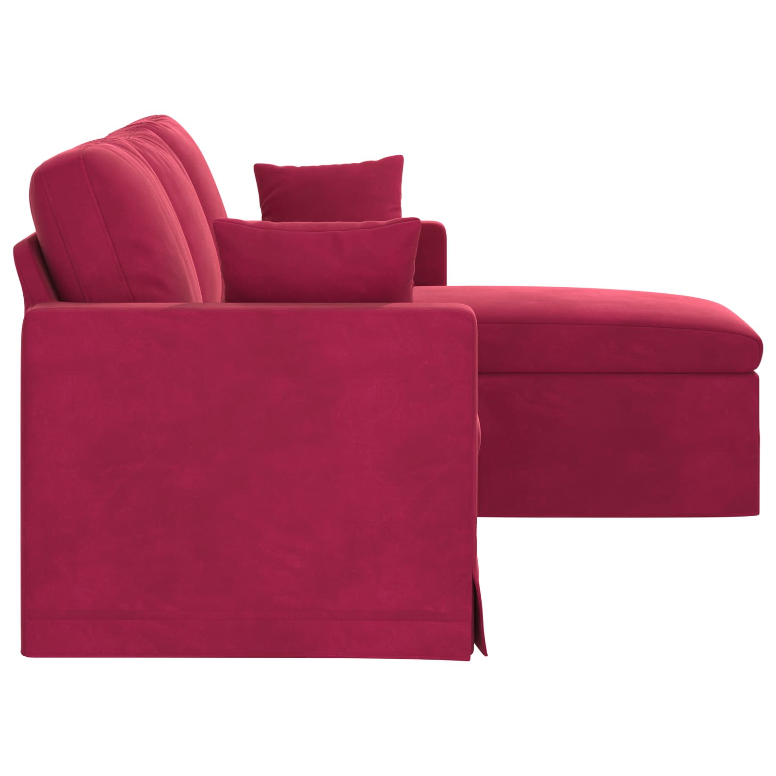 Canapé Bordeaux 178 x 134 x 80 cm Velours
