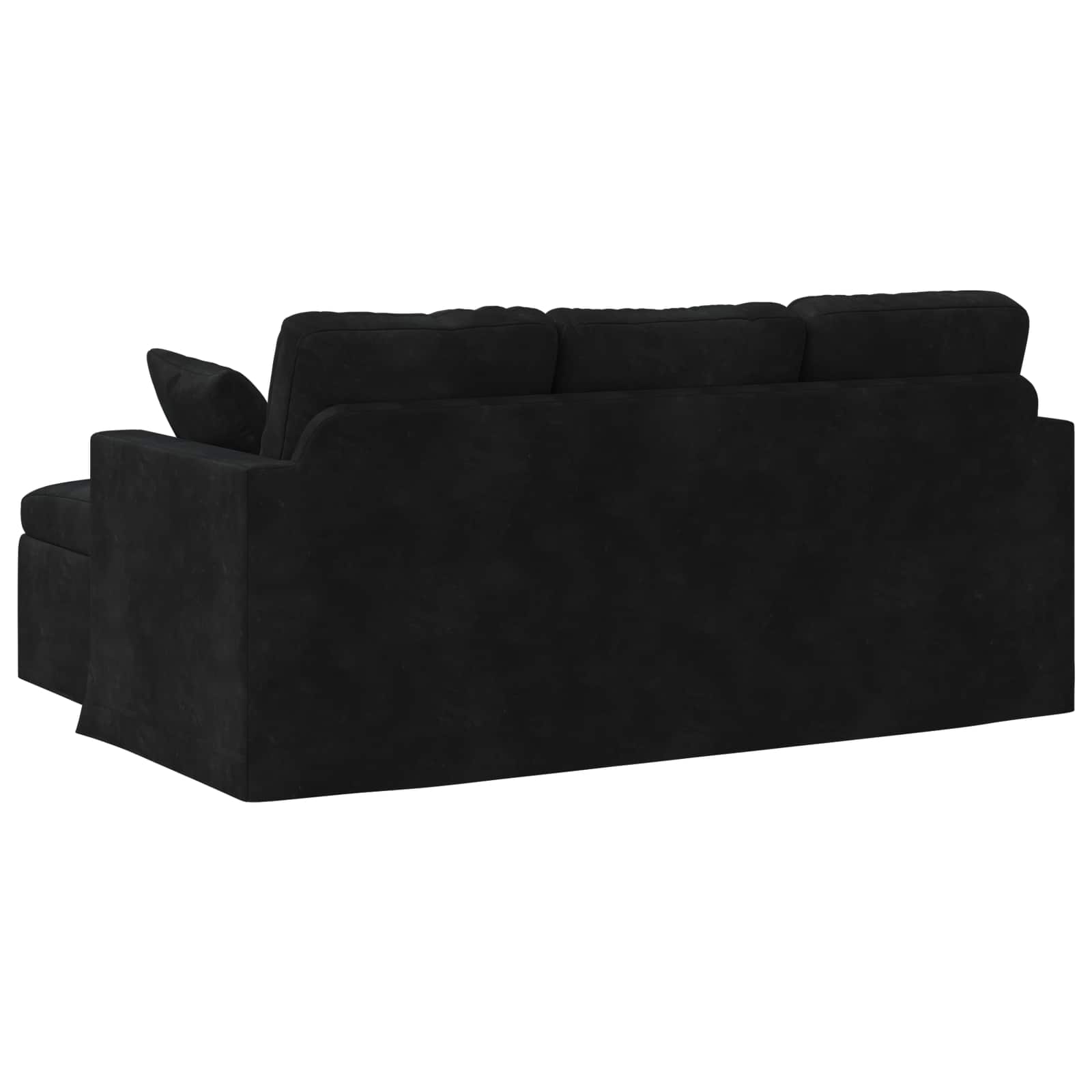 Canapé Noir 178 x 134 x 80 cm Velours