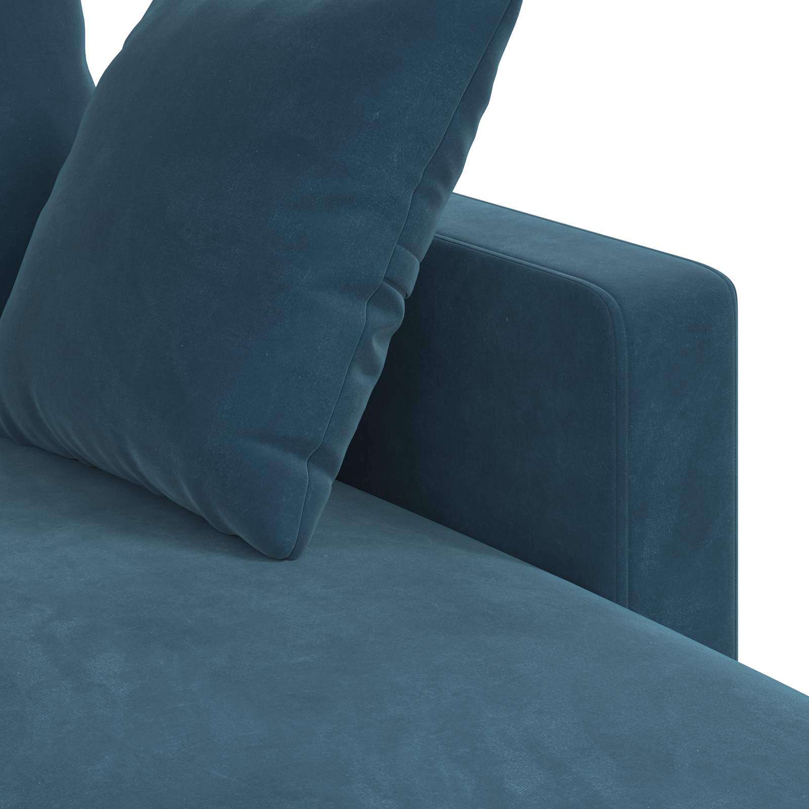 Canapé Bleu 178 x 134 x 80 cm Velours
