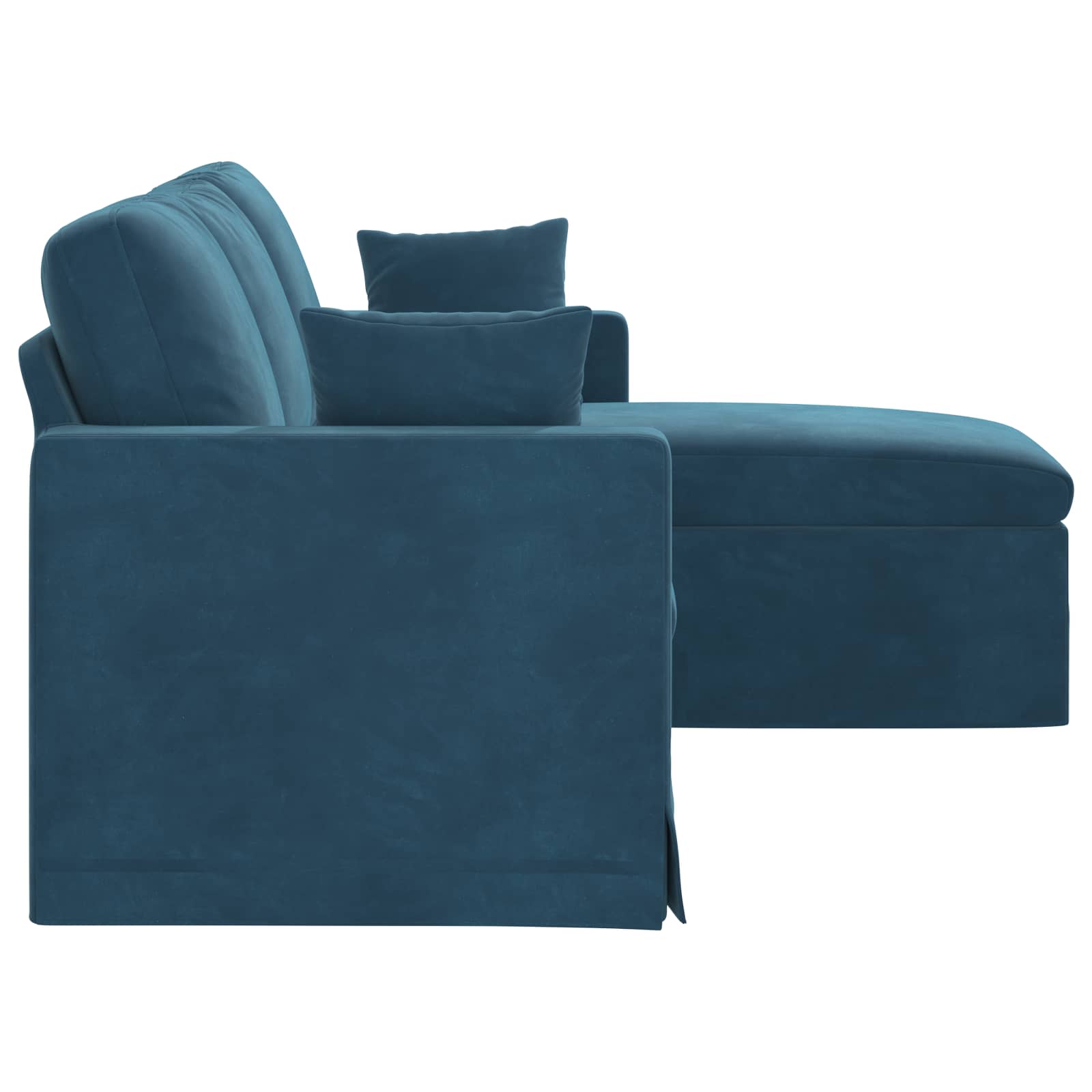 Canapé Bleu 178 x 134 x 80 cm Velours