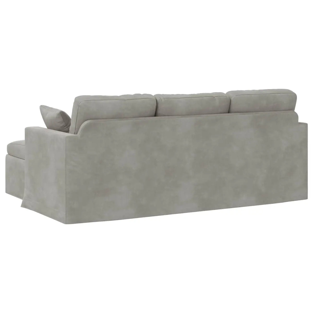 Canapé Gris clair 198 x 134 x 80 cm Velours - XIOS