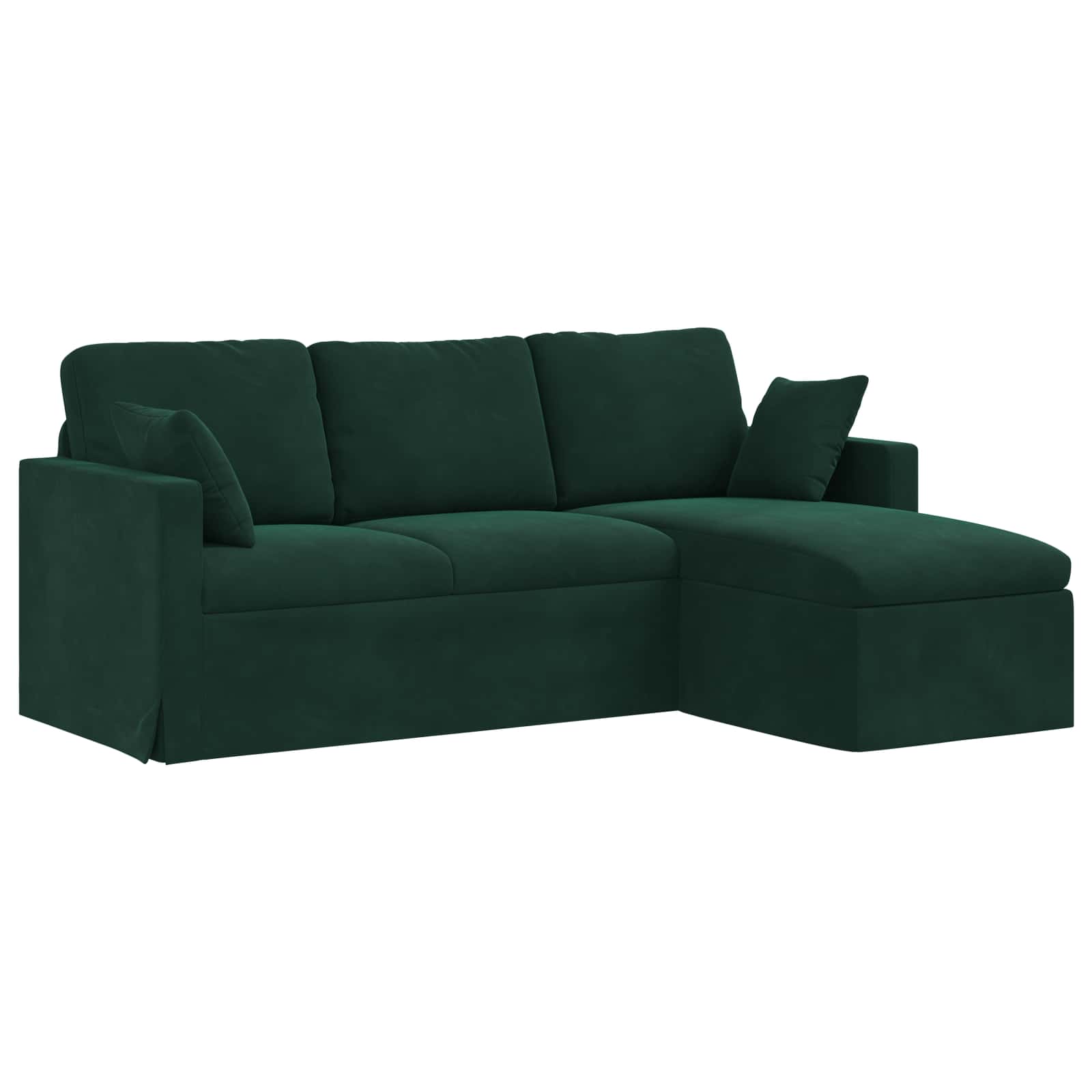 Canapé Vert foncé 198 x 134 x 80 cm Velours - XIOS