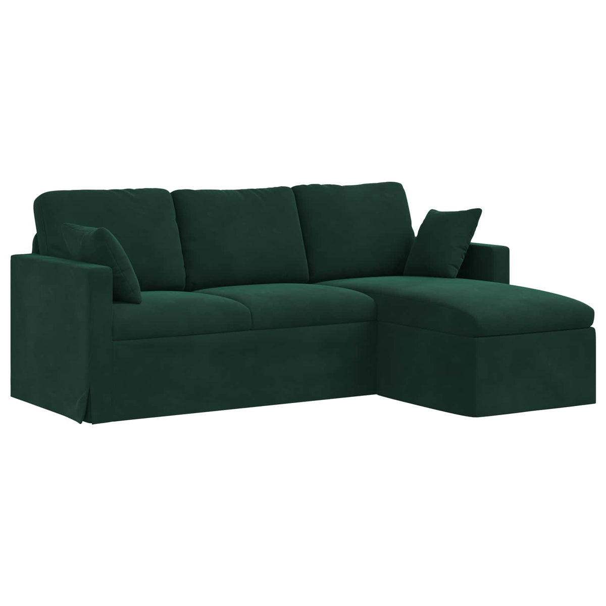 Canapé Vert foncé 198 x 134 x 80 cm Velours