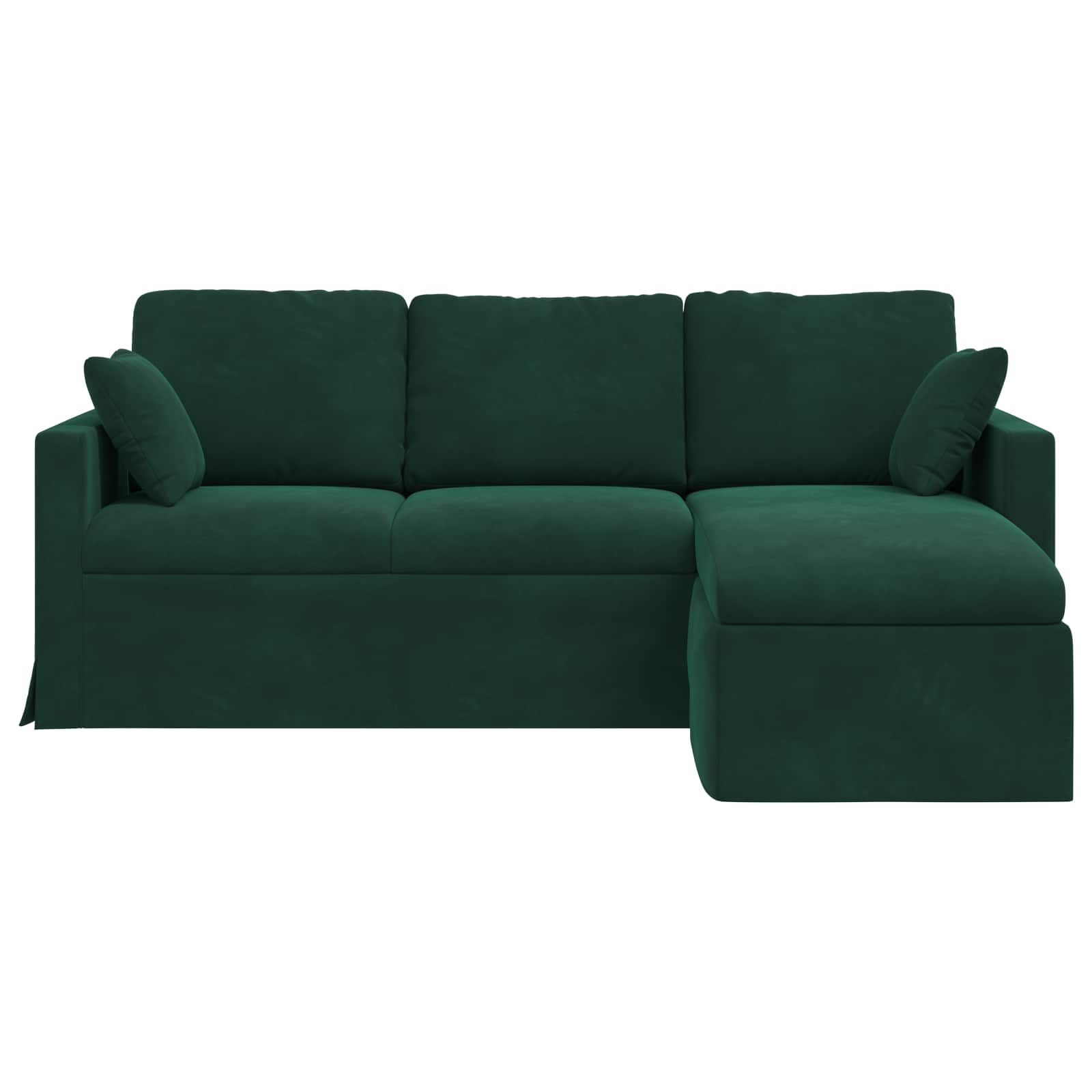 Canapé Vert foncé 198 x 134 x 80 cm Velours - XIOS