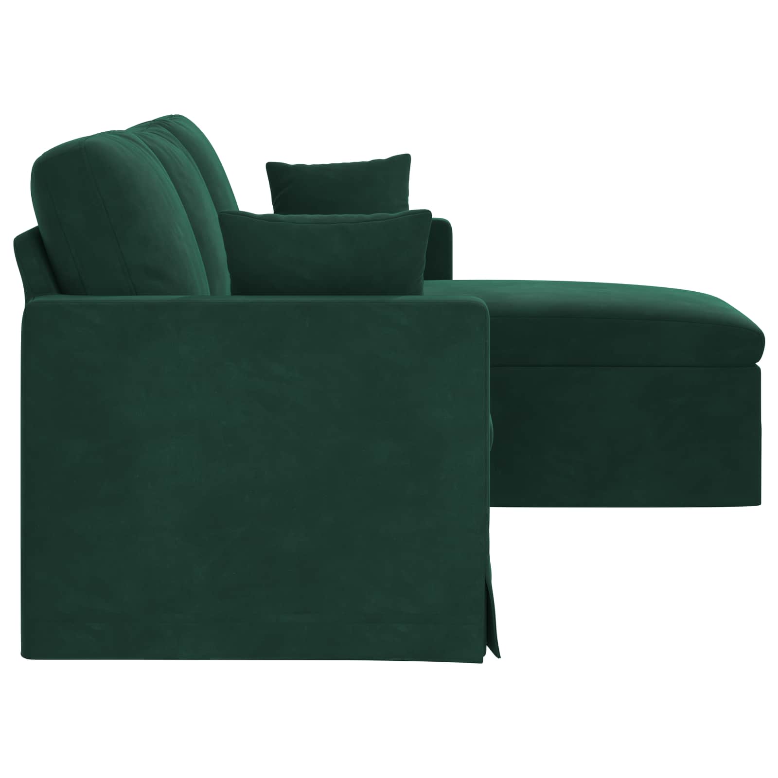Canapé Vert foncé 198 x 134 x 80 cm Velours - XIOS
