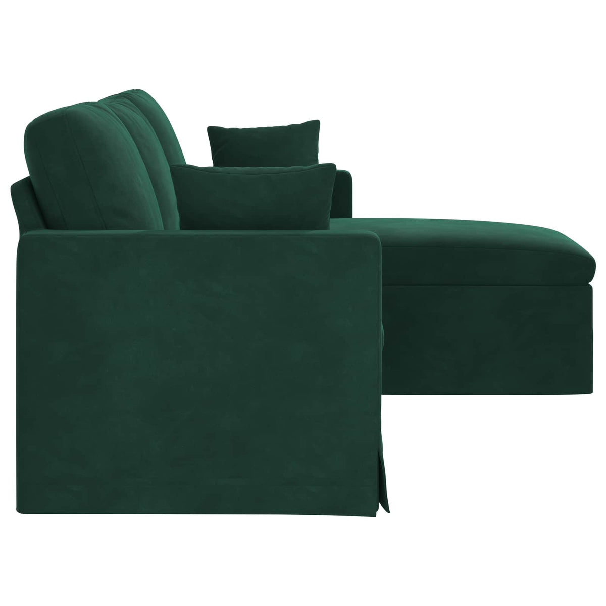 Canapé Vert foncé 198 x 134 x 80 cm Velours