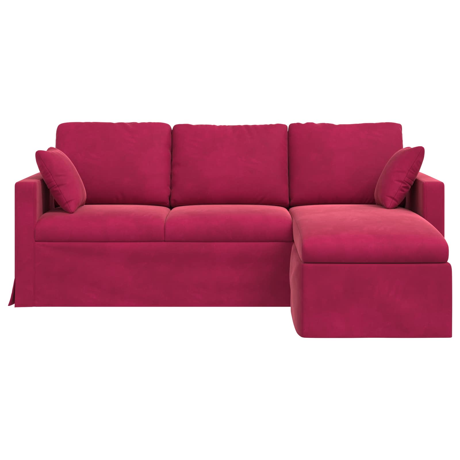 Canapé Bordeaux 198 x 134 x 80 cm Velours