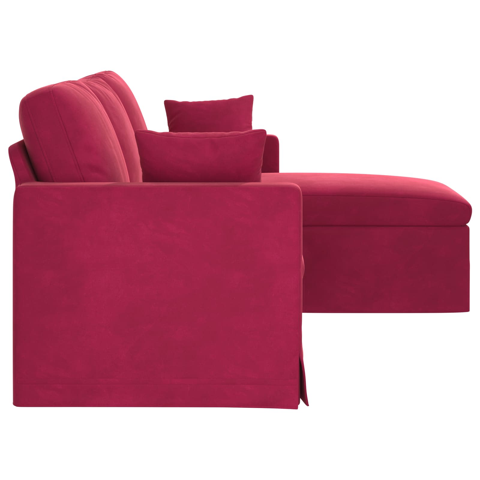Canapé Bordeaux 198 x 134 x 80 cm Velours
