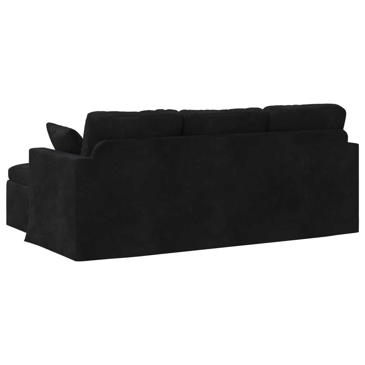 Canapé Noir 198 x 134 x 80 cm Velours