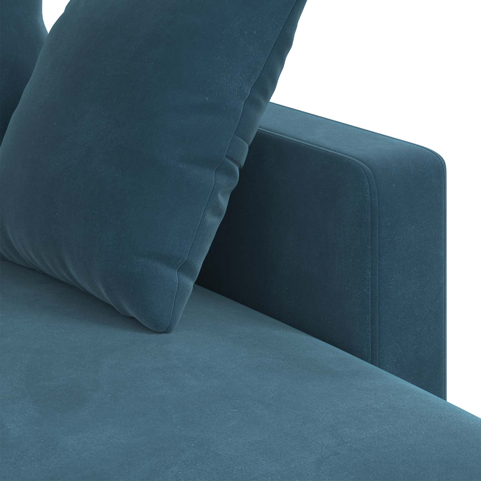 Canapé Bleu 198 x 134 x 80 cm Velours - XIOS