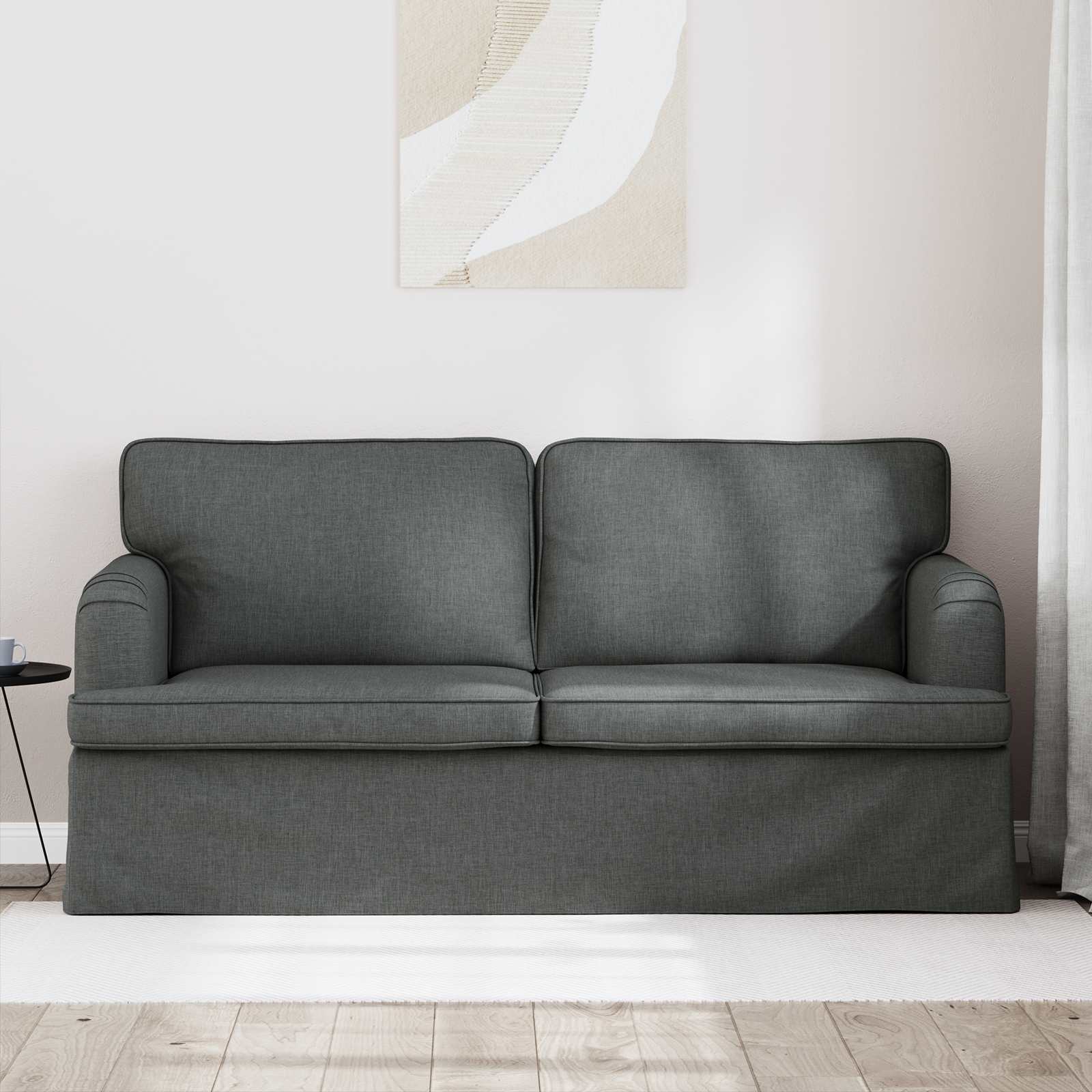 Canapé 140cm Gris foncé Métал - XIOS