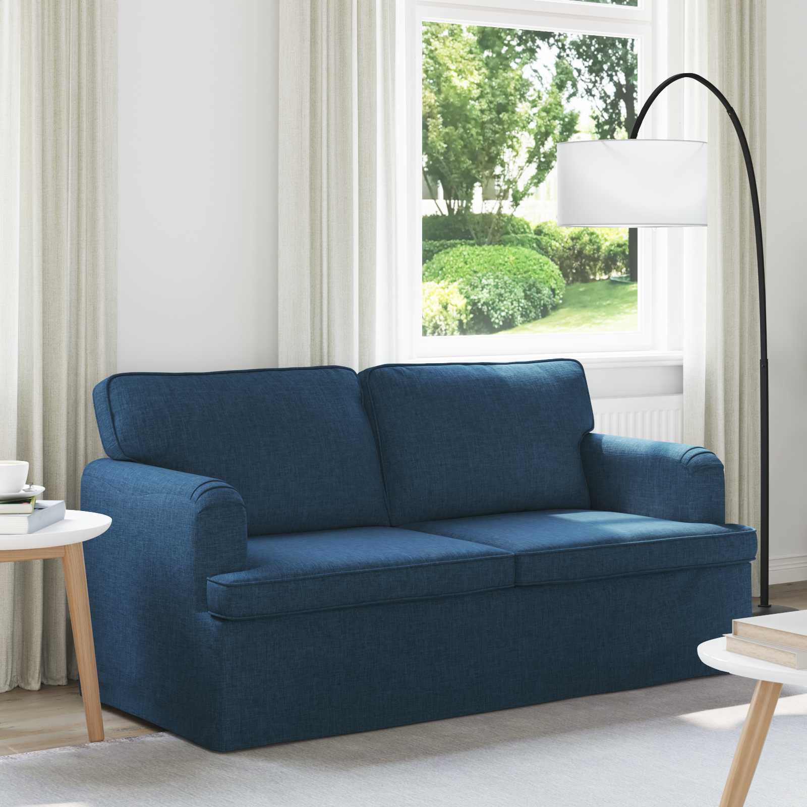 Canapé 140cm Bleu Métал - XIOS
