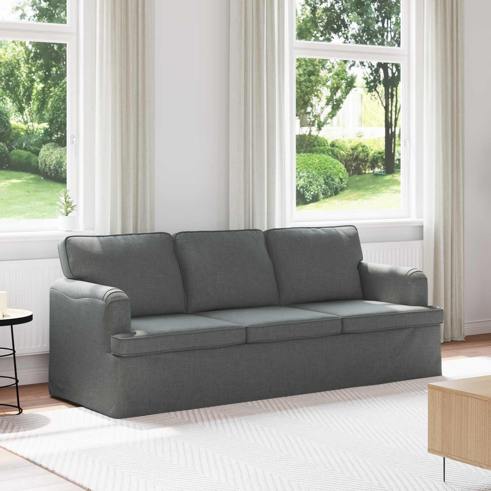 Canapé 180cm Gris foncé Métал - XIOS