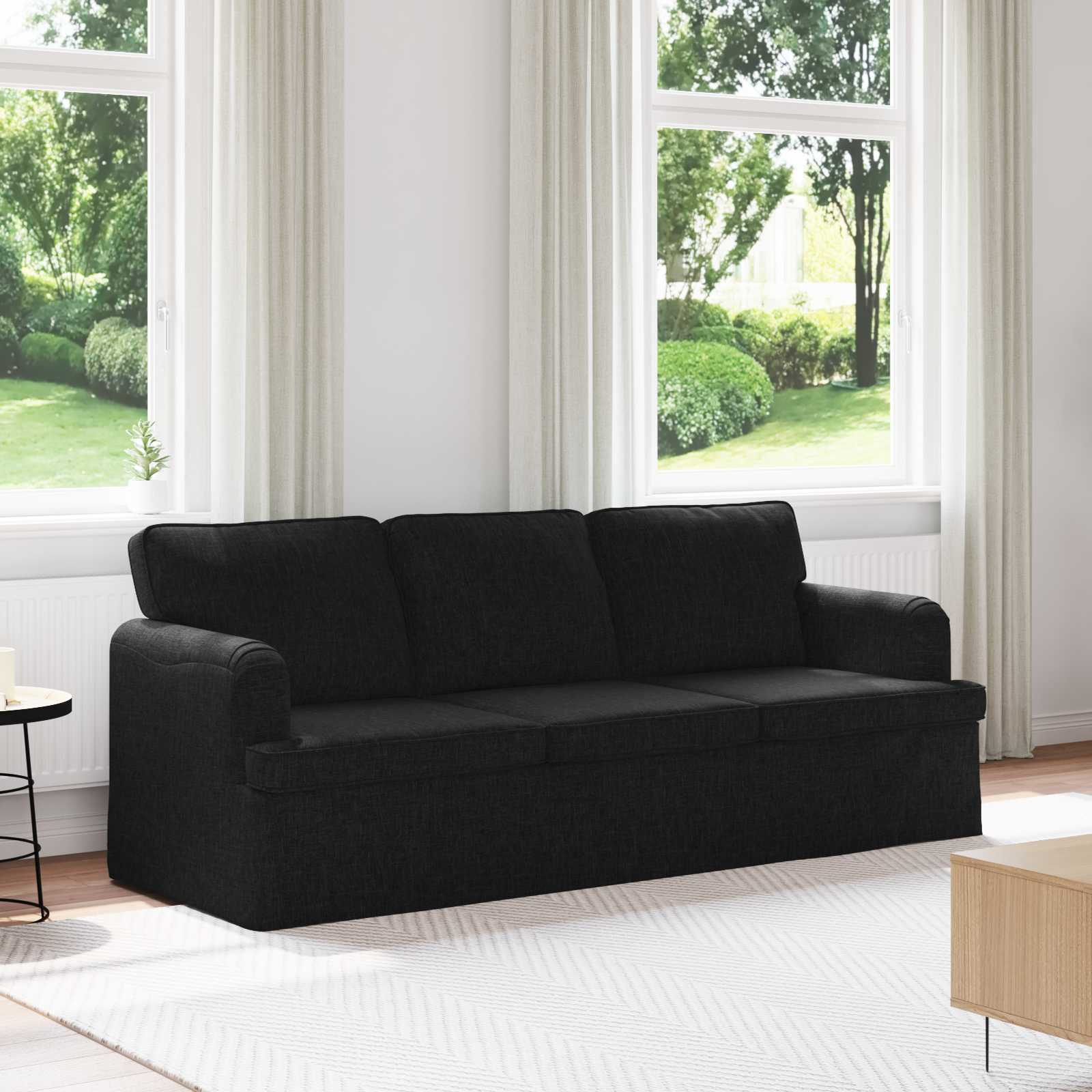 Canapé 180cm Noir Métал - XIOS