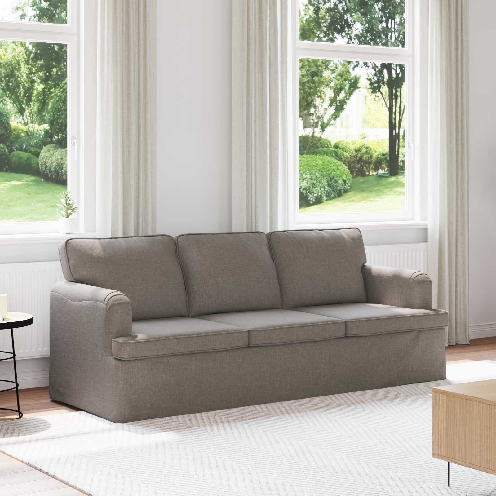 Canapé 180cm Taupe Métал - XIOS