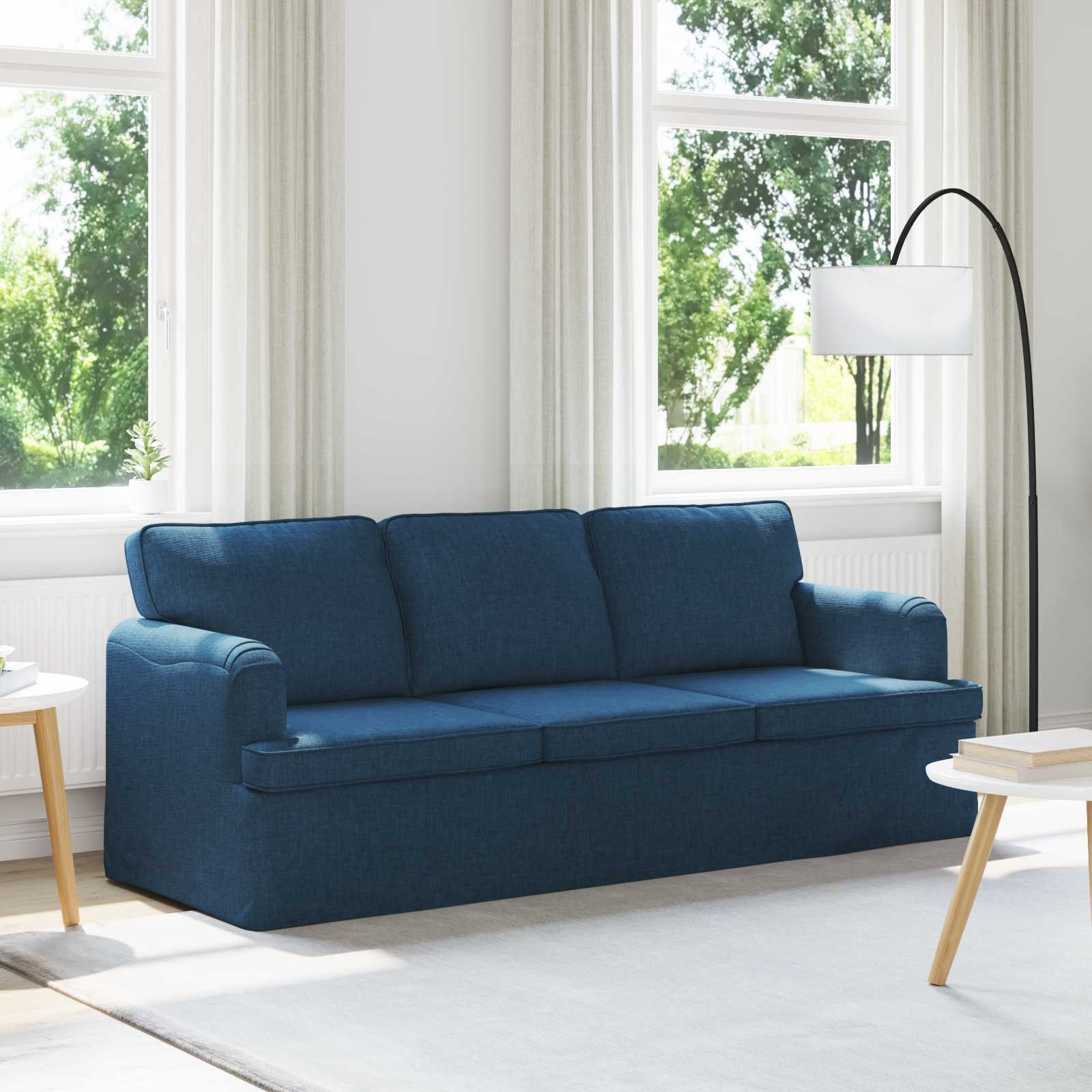Canapé 180cm Bleu Métал - XIOS