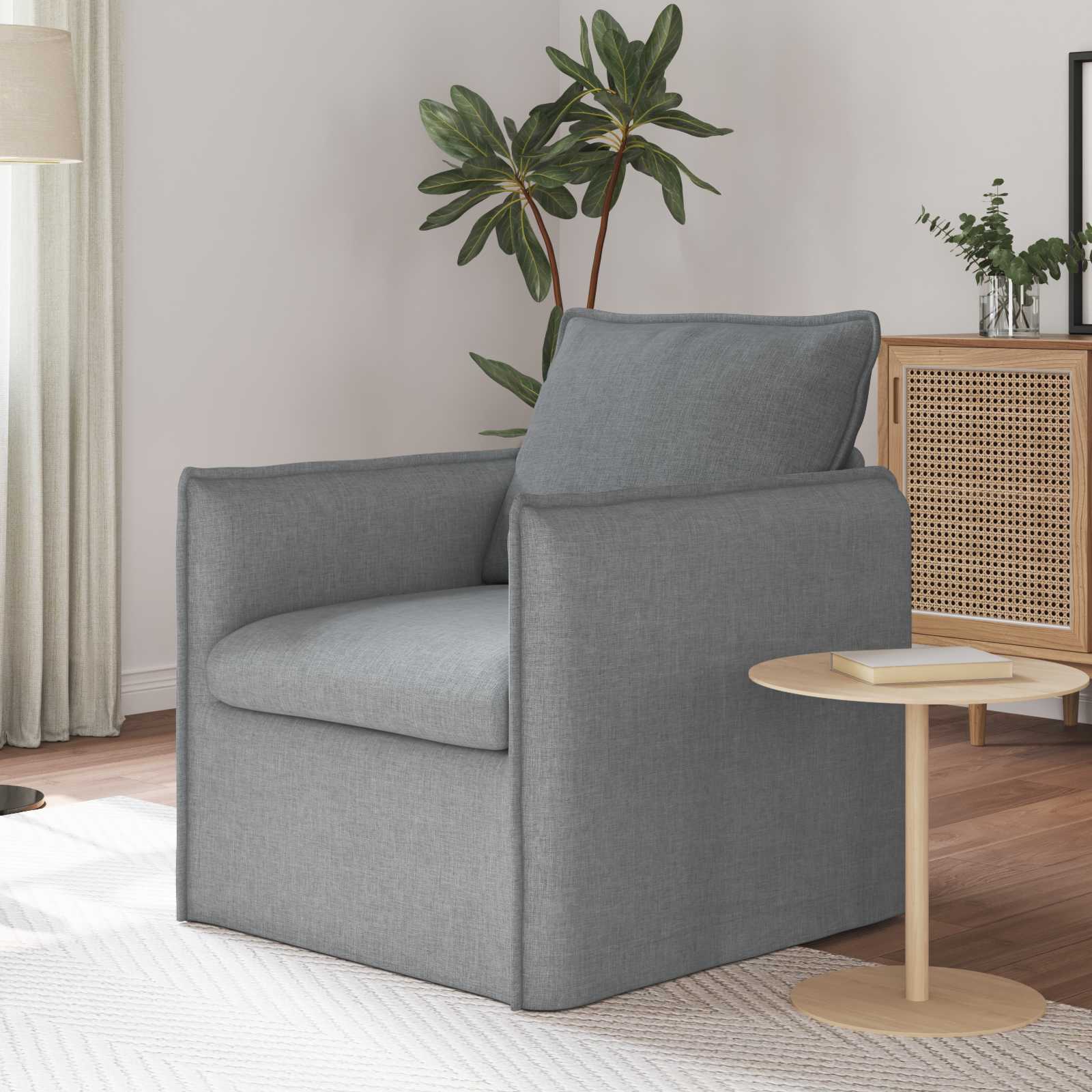Canapé 60cm Gris clair Métал - XIOS
