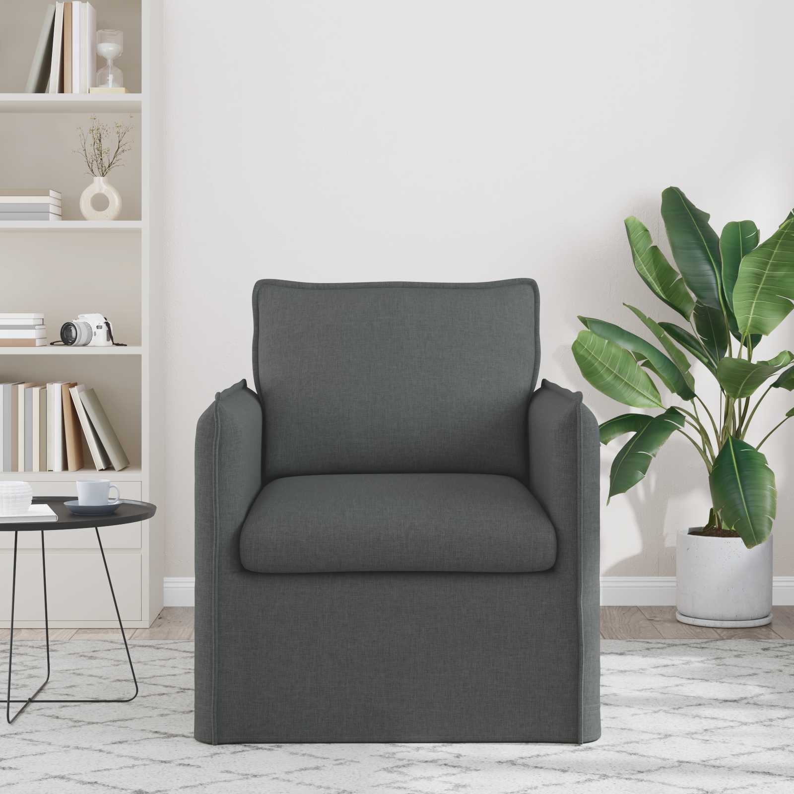 Canapé 60cm Gris foncé Métал - XIOS