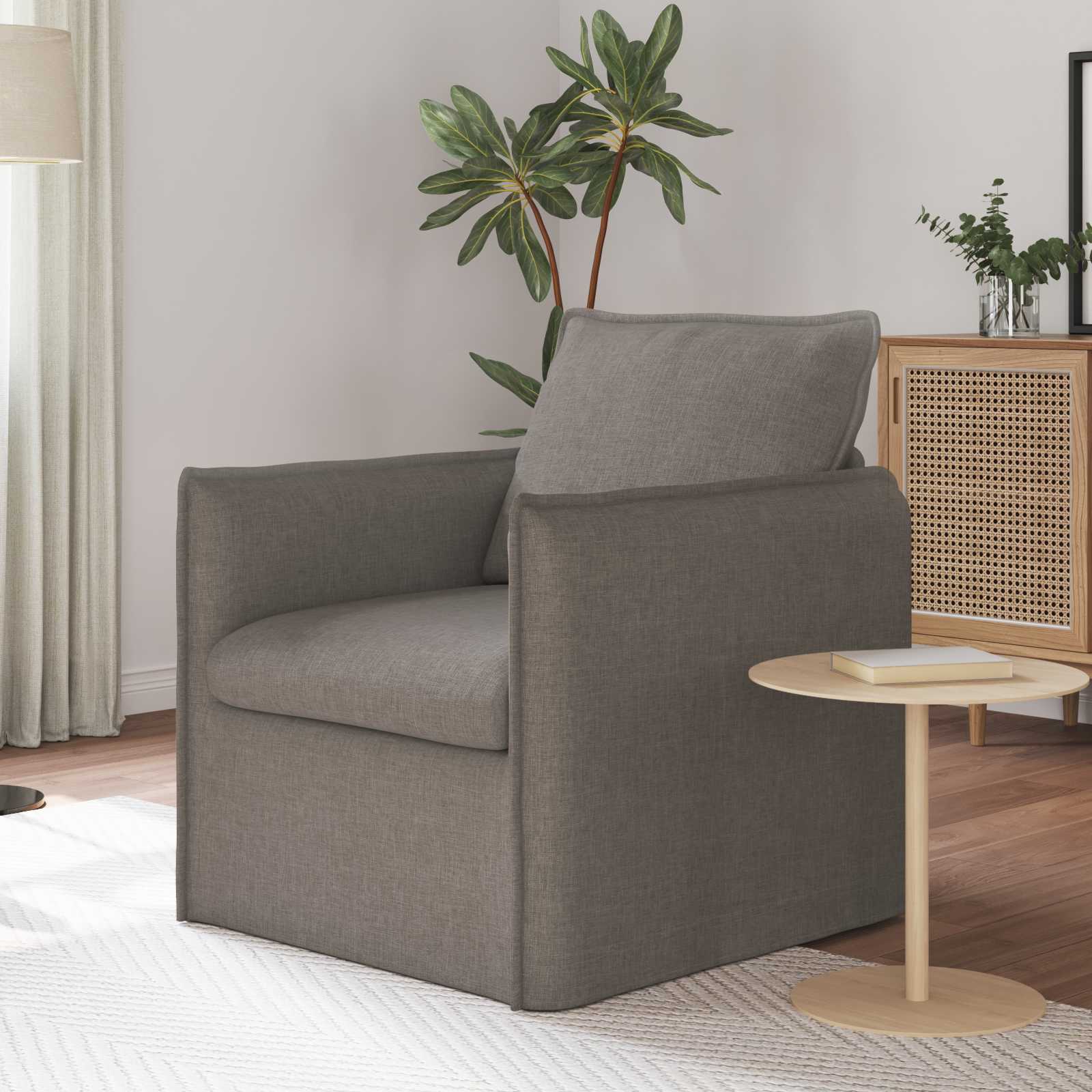 Canapé 60cm Taupe Métал - XIOS