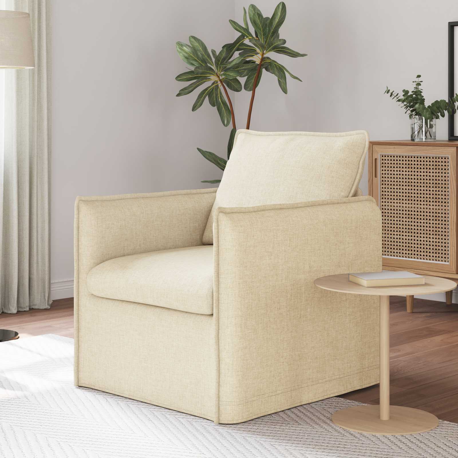 Canapé 60cm Crème Métал - XIOS