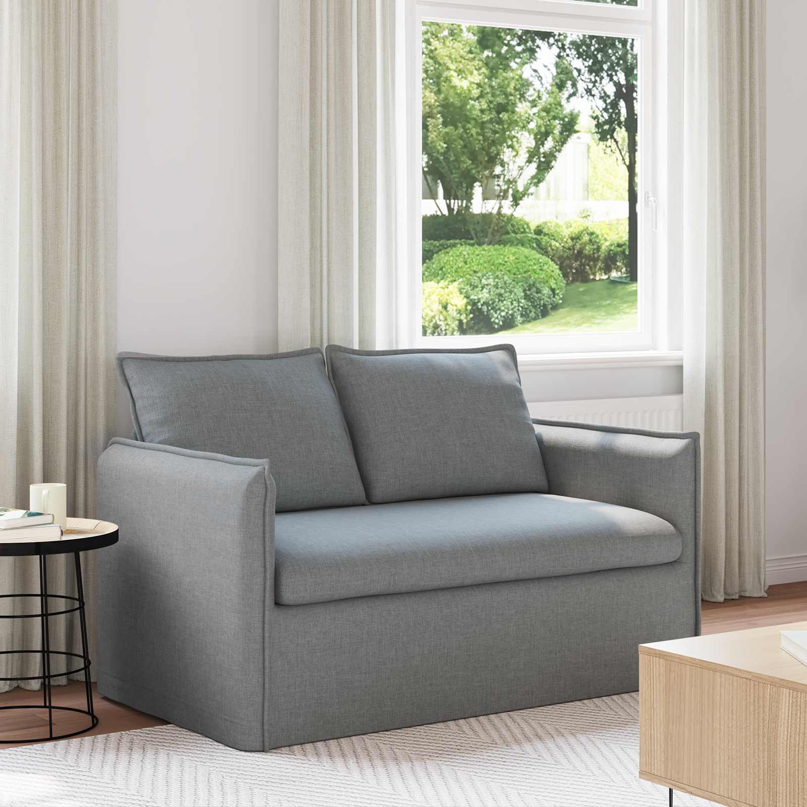 Canapé 120cm Gris clair Métал - XIOS