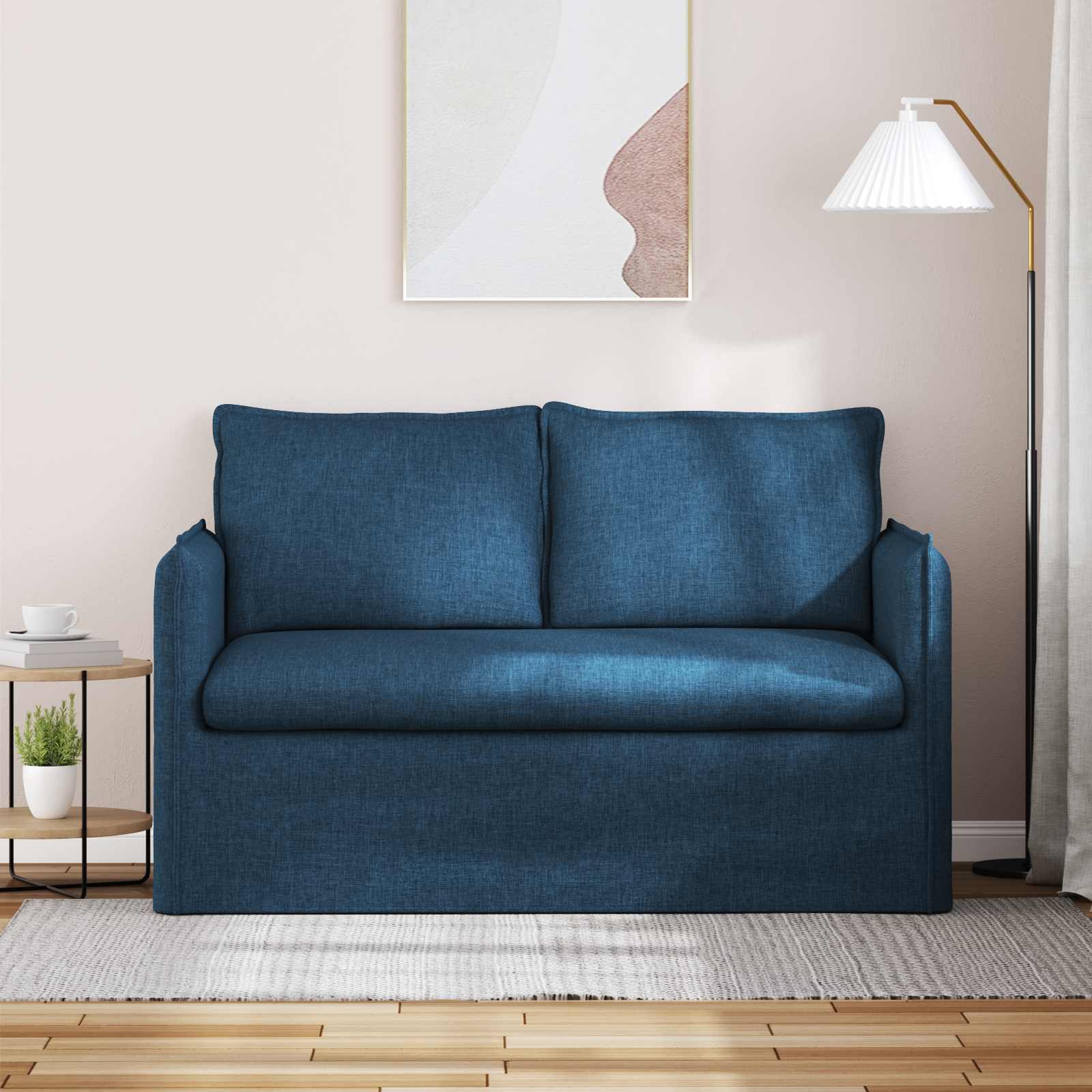 Canapé 120cm Bleu Métал - XIOS