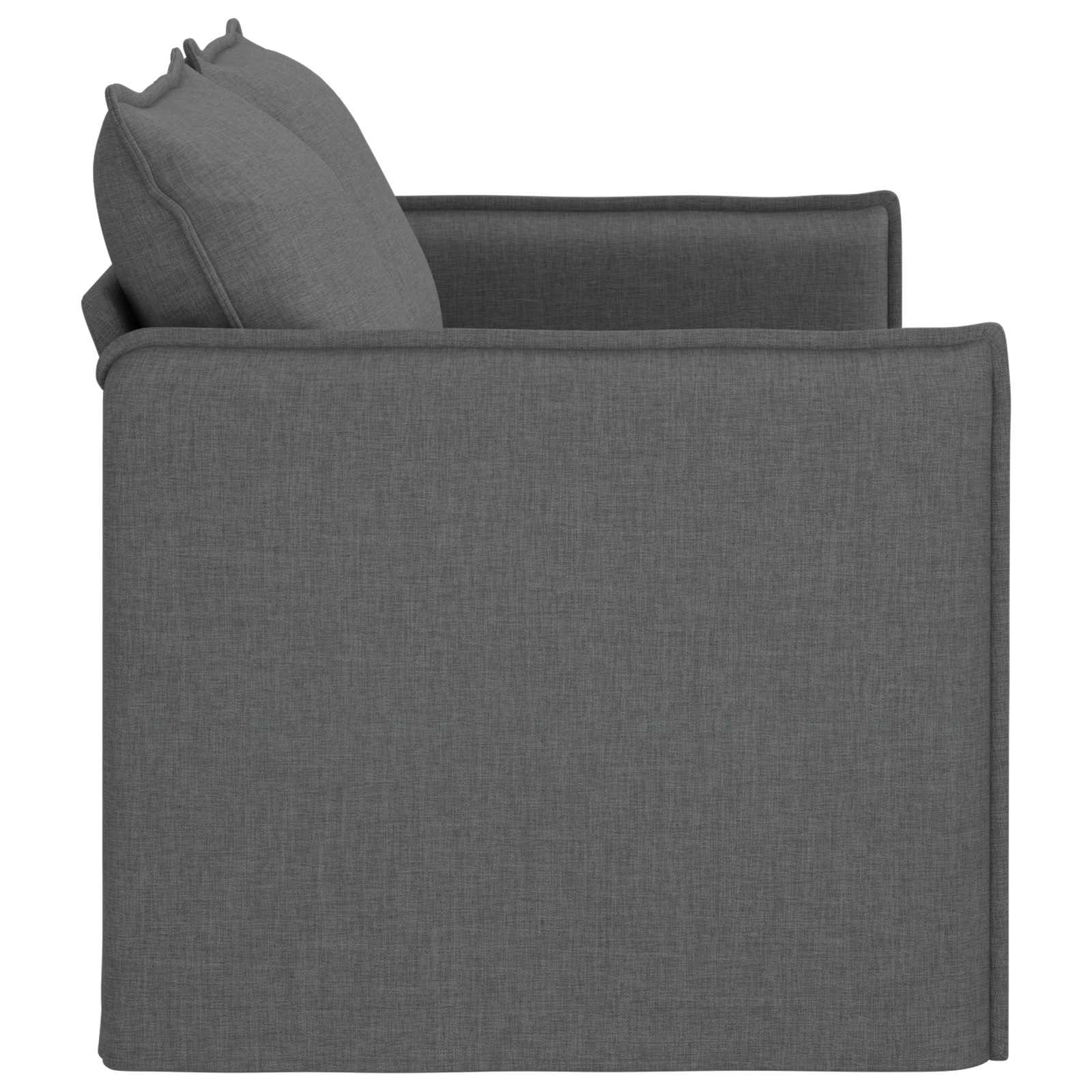 Canapé 140cm Gris foncé Métал - XIOS