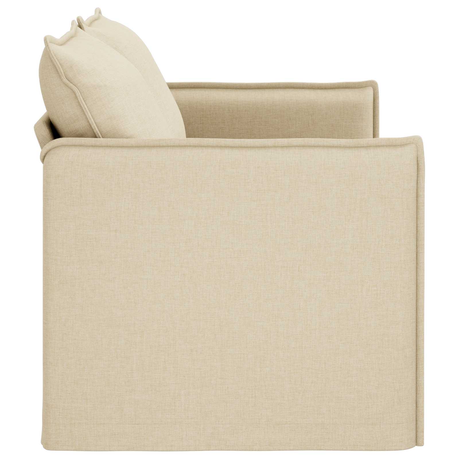 Canapé Crème 156 x 82 x 85 cm tissu