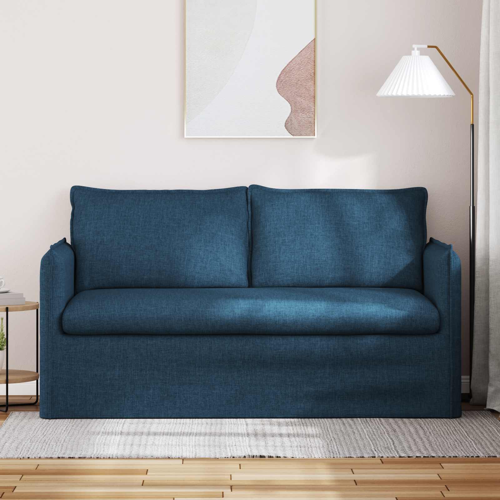 Canapé 140cm Bleu Métал - XIOS