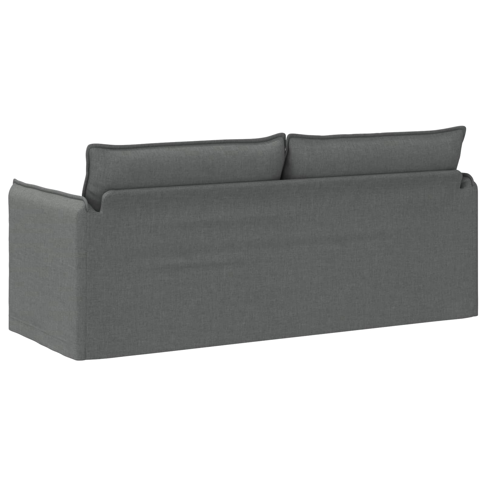 Canapé Gris foncé 196 x 82 x 85 cm tissu