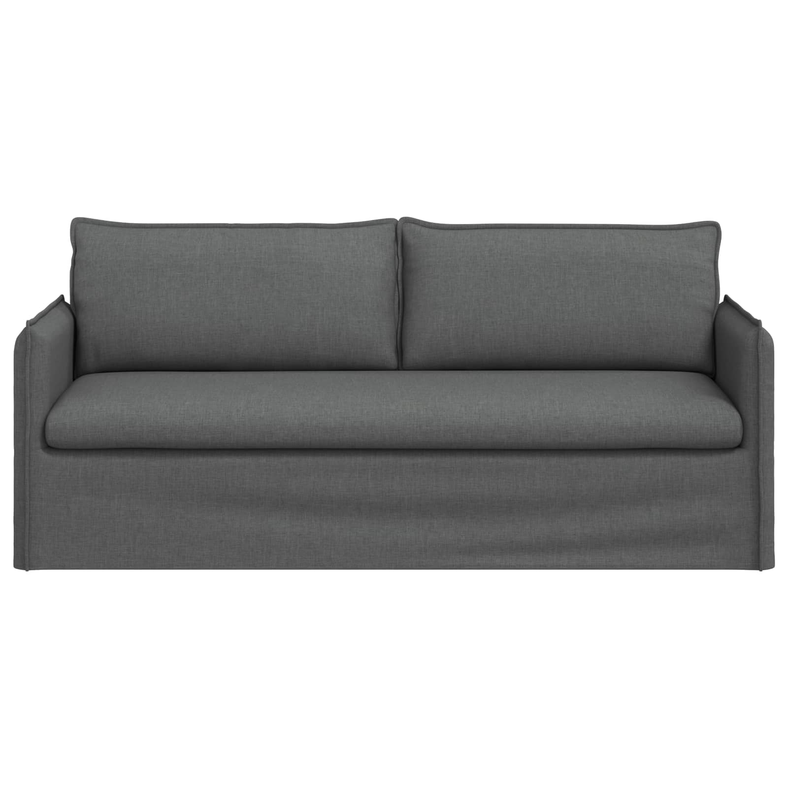 Canapé Gris foncé 196 x 82 x 85 cm tissu