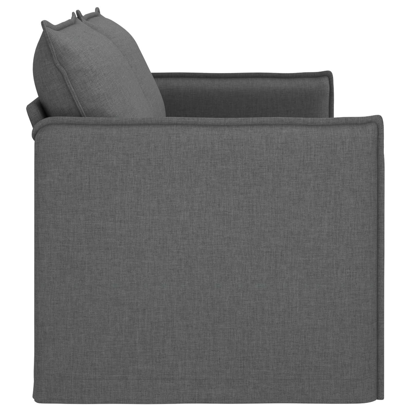 Canapé Gris foncé 196 x 82 x 85 cm tissu