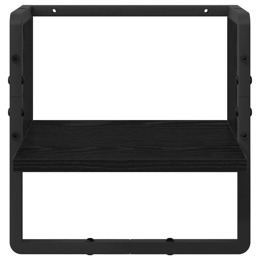 Étagère Murale Chêne noir 30 x 25 x 30 cm Bois d'ingénierie - XIOS