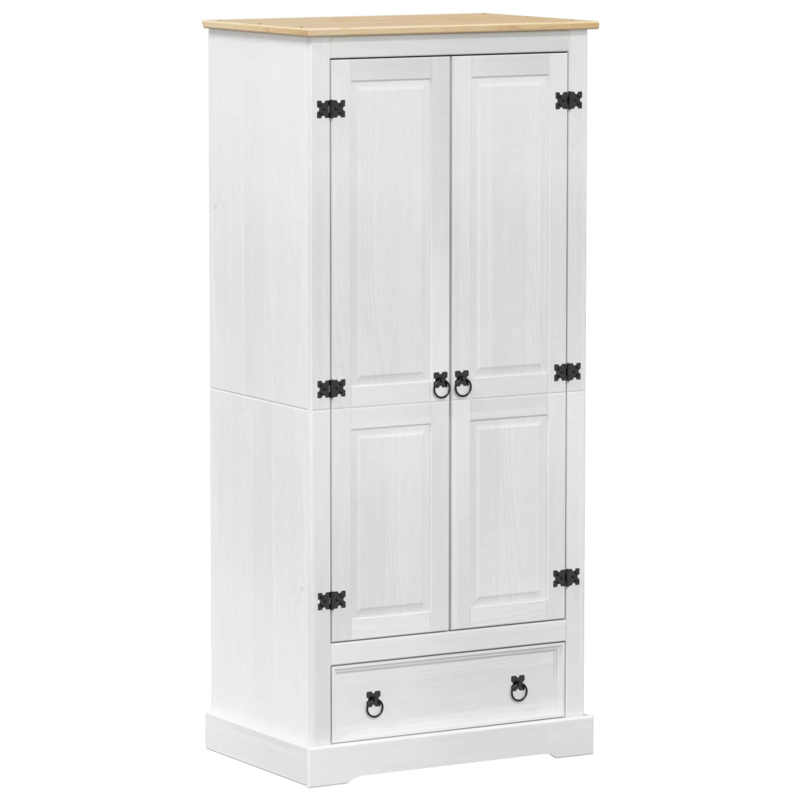 Armoires avec tiroir Blanc 76 x 50 x 170 cm Pin massif - XIOS