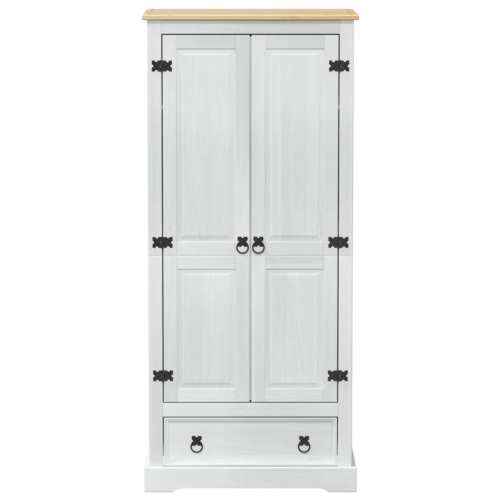 Armoires avec tiroir Blanc 76 x 50 x 170 cm Pin massif - XIOS